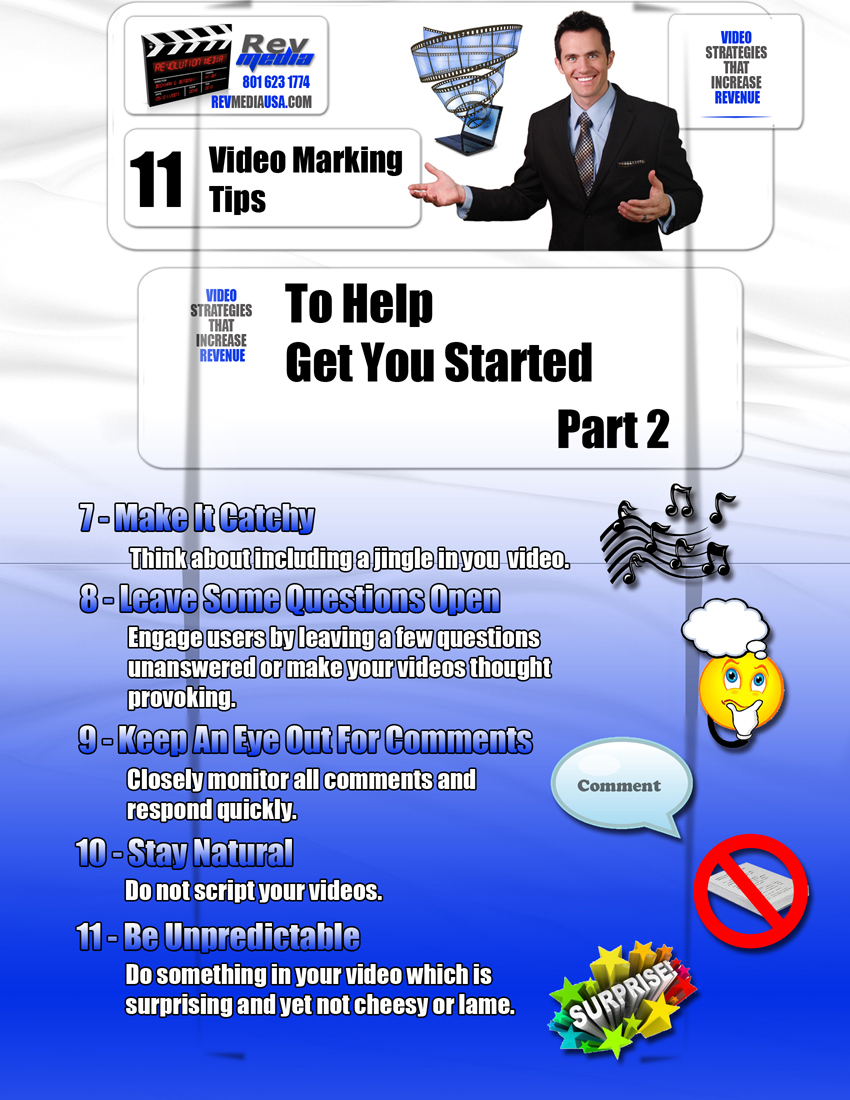 11 Video Marketing Tips to Help get you Started - Part 2, Video Marketing, Orem Utah