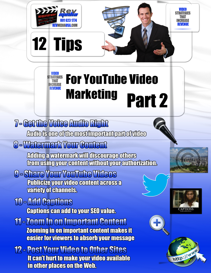 12 Tips for YouTube Video Marketing - Part 2, Video Production, Orem, UT